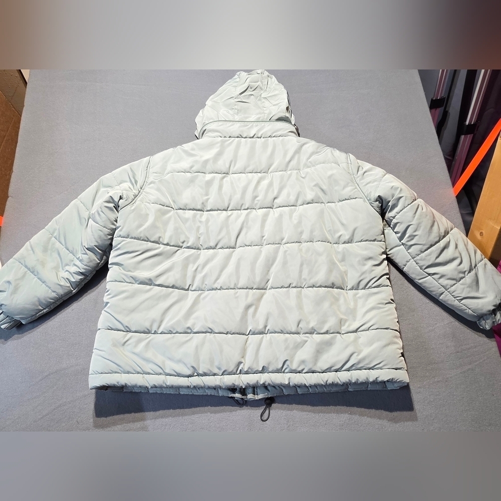 Mango - Violeta Light Seafoam Puffer Jacket EUC XL PTP 28 - Picture 2 of 7